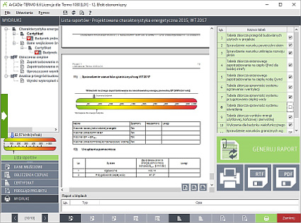 ArCADia-TERMOCAD - Program do wykonywania �wiadectw i projektowanych charakterystyk energetycznych