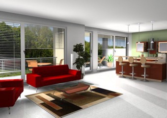 ArCon 13 - Rendering budynku wykonany z u�yciem modu�u ArCon RenderStudio