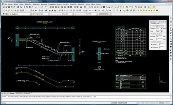 DXF-Schody p�ytowe �elbetowe rysunek DWG