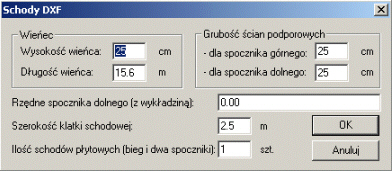 Konstruktor schody �elbetowe dxf