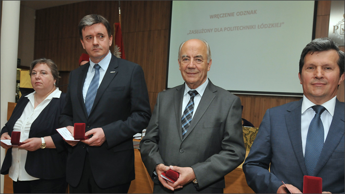 Odznaka Zas�u�ony dla Politechniki ��dzkiej dla Prezesa INTERsoft i ArCADiasoft – Jaros�awa Chudzika