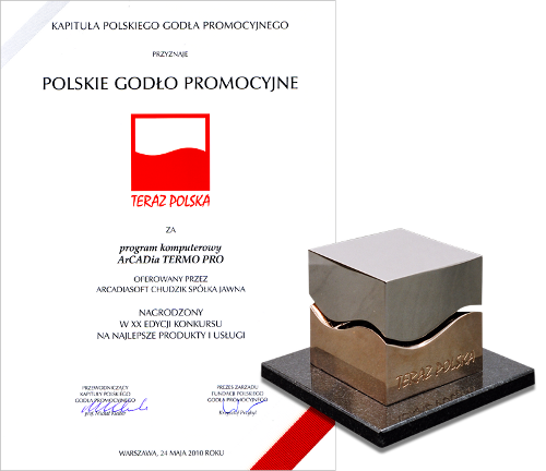God�o Teraz Polska dla programu ArCADia-TERMO PRO firmy ArCADiasoft